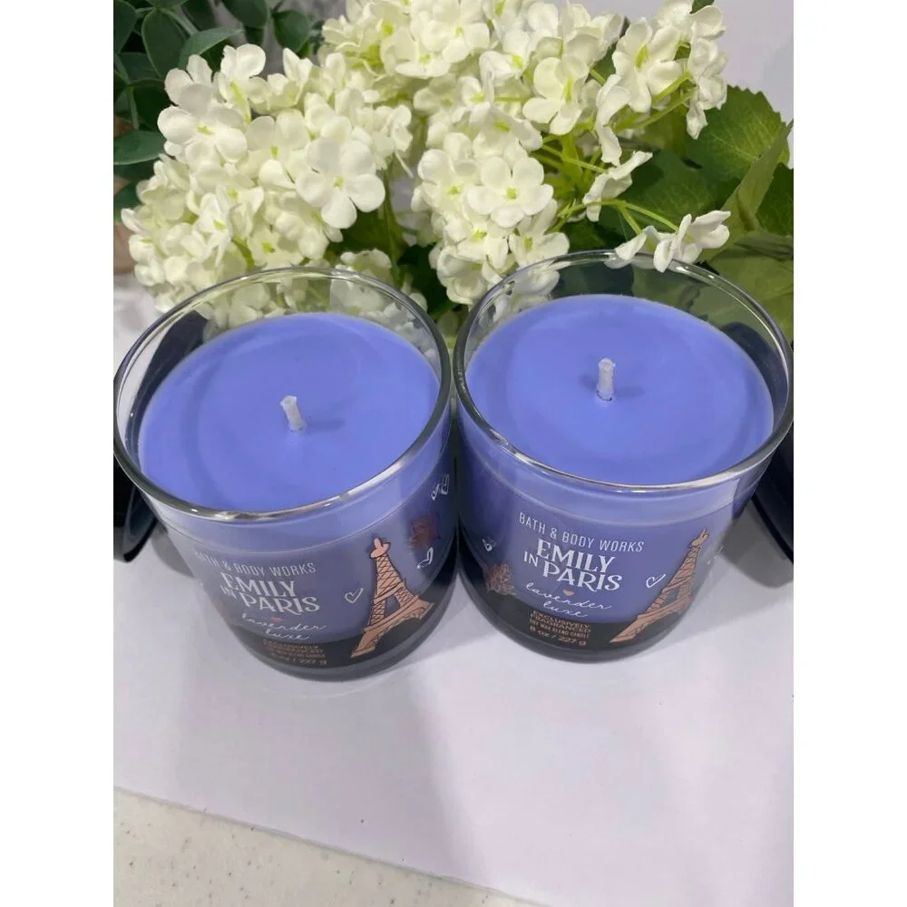 Bath & Body Works “Lavender Luxe” Emily In Paris Collection Candle Set of 2 - Picture 2 of 6
